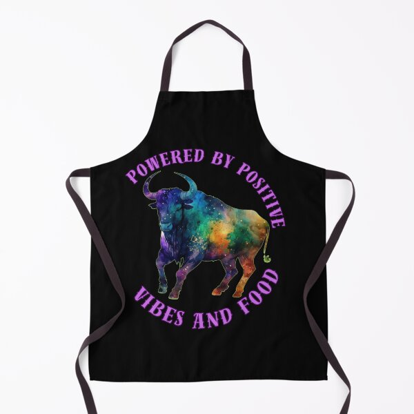 Item preview, Powered By Positive Vibes And Food. taurus zodiac sign designed and sold by ZodiacWonders.