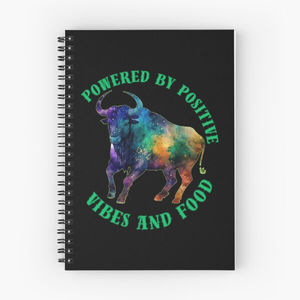 Item preview, Powered By Positive Vibes And Food. taurus horoscope designed and sold by ZodiacWonders.