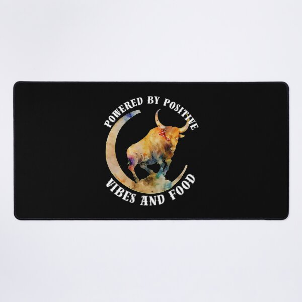 Item preview, Powered By Positive Vibes And Food. taurus may designed and sold by ZodiacWonders.