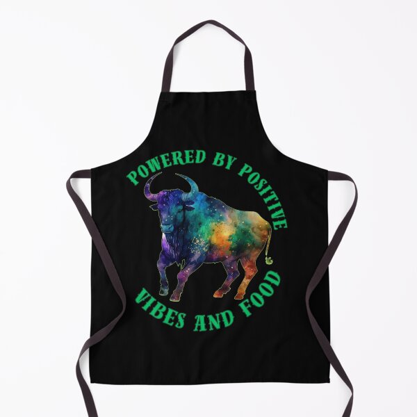 Item preview, Powered By Positive Vibes And Food. taurus horoscope designed and sold by ZodiacWonders.