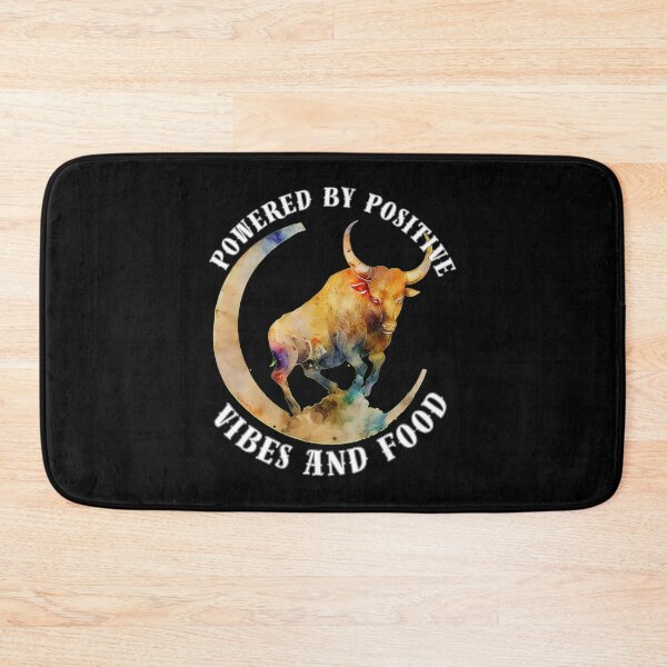 Item preview, Powered By Positive Vibes And Food. taurus may designed and sold by ZodiacWonders.