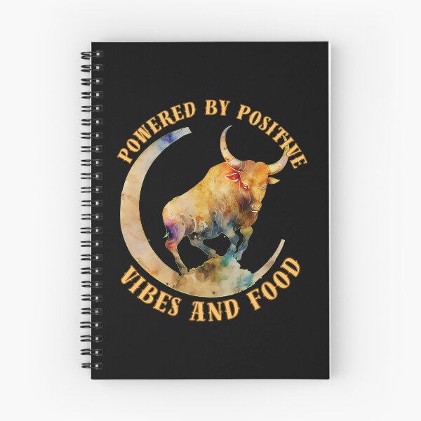 Item preview, Powered By Positive Vibes And Food. taurus april designed and sold by ZodiacWonders.