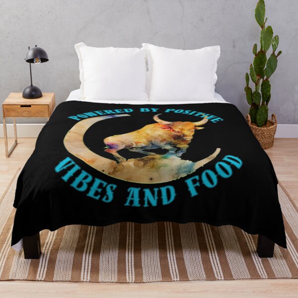Item preview, Powered By Positive Vibes And Food. taurus astrological sign designed and sold by ZodiacWonders.