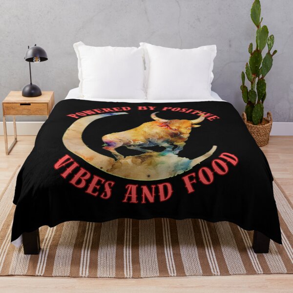 Item preview, Powered By Positive Vibes And Food. taurus star sign designed and sold by ZodiacWonders.
