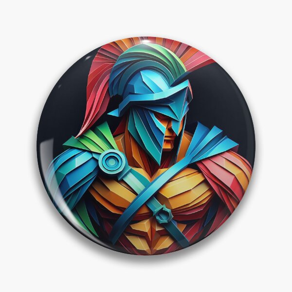 Item preview, Colorful Spartan Strong in Origami Vector Art Design  designed and sold by beben76.