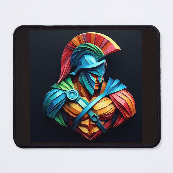 Item preview, Colorful Spartan Strong in Origami Vector Art Design designed and sold by beben76.