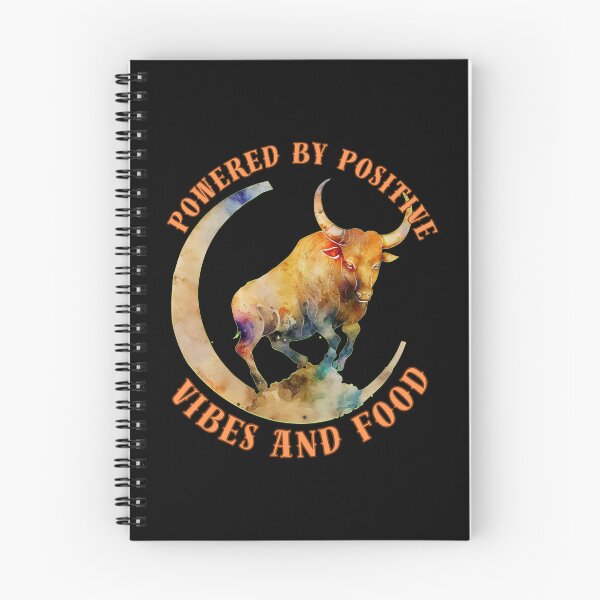 Item preview, Powered By Positive Vibes And Food. taurus traits designed and sold by ZodiacWonders.