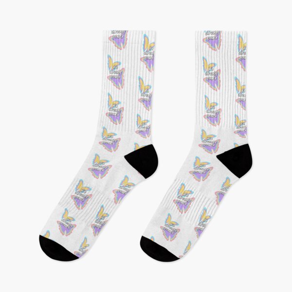 Item preview, It's Already Yours Rainbow Butterflies Mantra designed and sold by lulifilu.