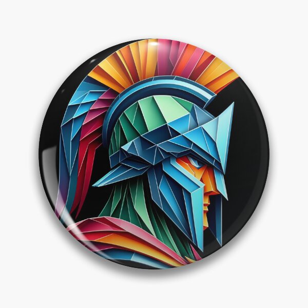 Item preview, Colorful Spartan Strong in Origami Vector Art Design  designed and sold by beben76.