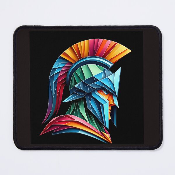 Item preview, Colorful Spartan Strong in Origami Vector Art Design  designed and sold by beben76.