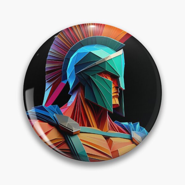 Item preview, Colorful Spartan Strong in Origami Vector Art Design  designed and sold by beben76.