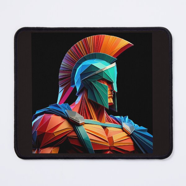 Item preview, Colorful Spartan Strong in Origami Vector Art Design  designed and sold by beben76.