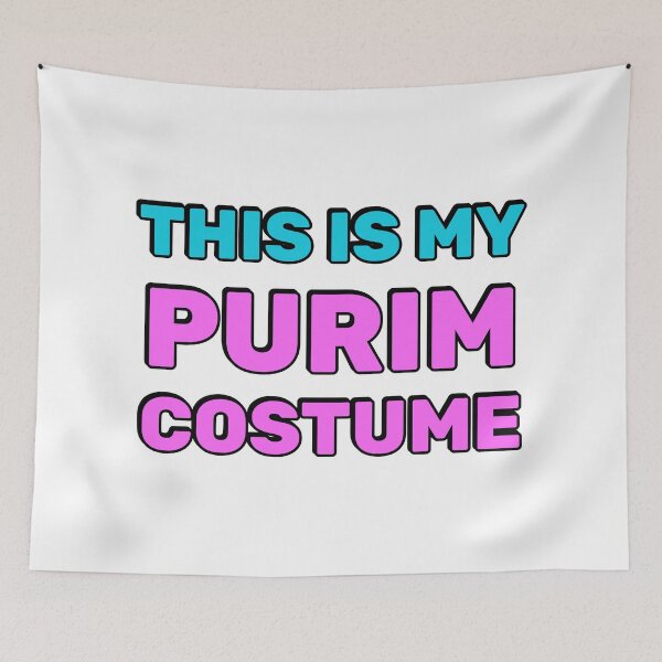 Item preview, THIS IS MY PURIM COSTUME funny Jewish holiday Hebrew humor designed and sold by Inspirationmotivation.