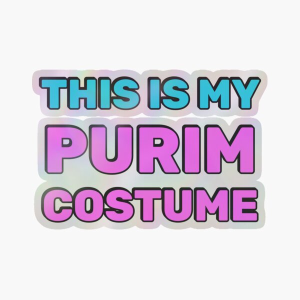 Item preview, THIS IS MY PURIM COSTUME funny Jewish holiday Hebrew humor designed and sold by Inspirationmotivation.