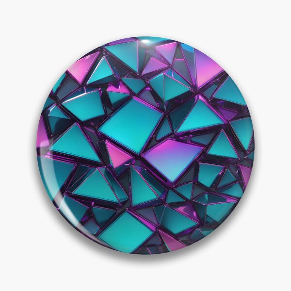 Artikelvorschau, Abstract Geometric Purple Blue Glass Pattern entworfen und verkauft von TheArtOfPat.