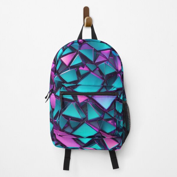 Artikelvorschau, Abstract Geometric Purple Blue Glass Pattern entworfen und verkauft von TheArtOfPat.