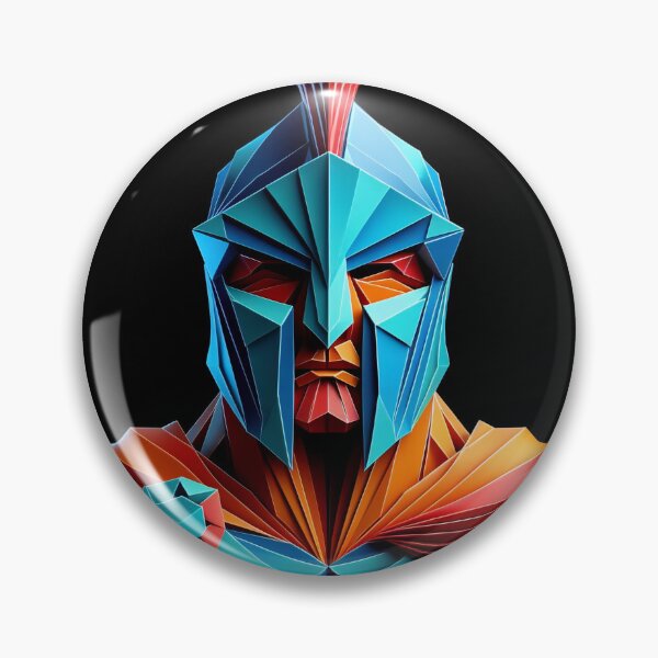 Item preview, Colorful Spartan Strong in Origami Vector Art Design  designed and sold by beben76.