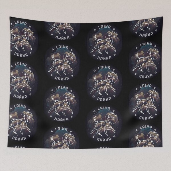 Item preview, Laika Space Dog (version with text) designed and sold by Wyyrmwood.