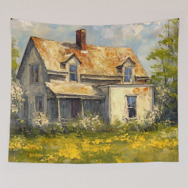 Item preview, Vintage Inspired Spring Cottage Painting Poster, Wall Art for Summer Home Decor designed and sold by Peek-Designs.
