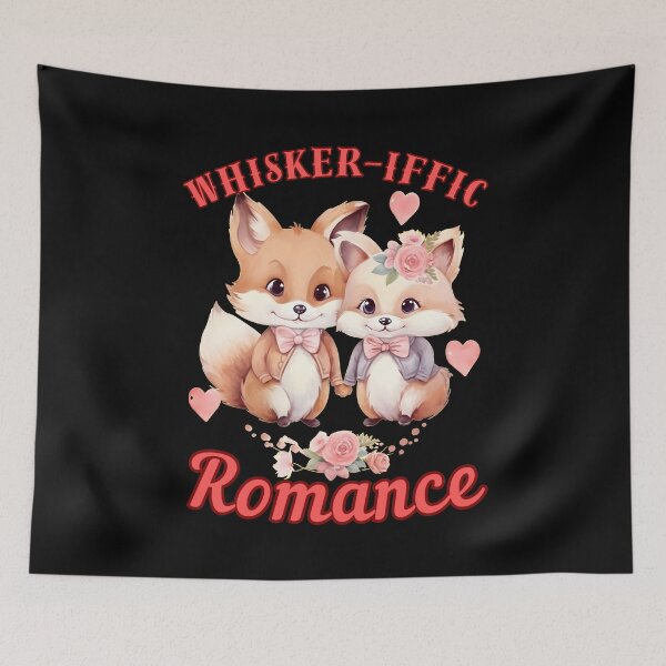 Item preview, Whisker-iffic Romance. fox head designed and sold by FoxVibes.