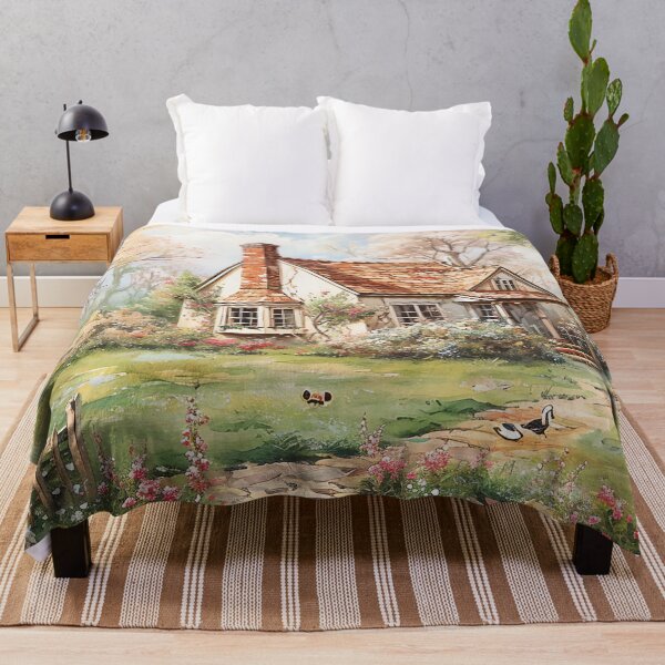 Item preview, Vintage Inspired Spring Cottage Painting Poster, Rustic Wall Art for Home Decor designed and sold by Peek-Designs.