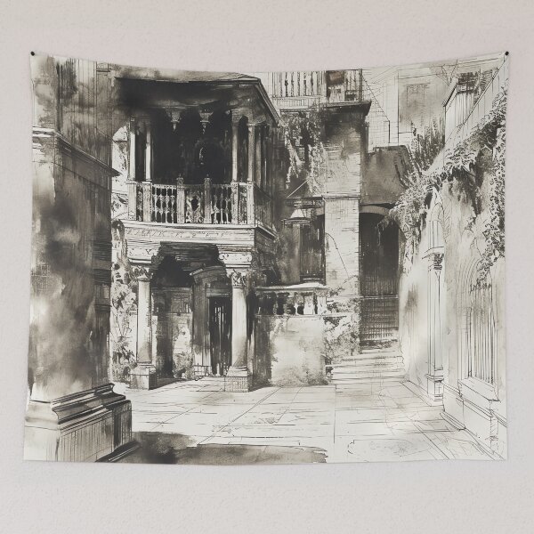 Item preview, Vintage Inspired Sketch Etching Poster, Antique Style Wall Art Print designed and sold by Peek-Designs.