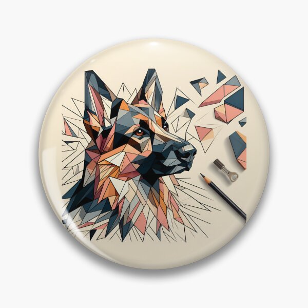 Item preview, Shepherd's Cubist Whispers designed and sold by PawspectCreate.
