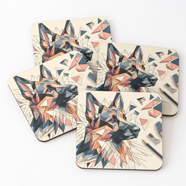 Item preview, Shepherd's Cubist Whispers designed and sold by PawspectCreate.