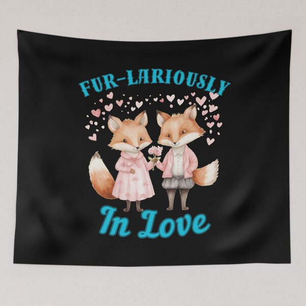 Item preview, Fur-lariously in Love. vintage fox designed and sold by FoxVibes.