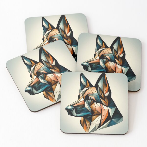 Item preview, Shepherd's Cubist Whimsy designed and sold by PawspectCreate.