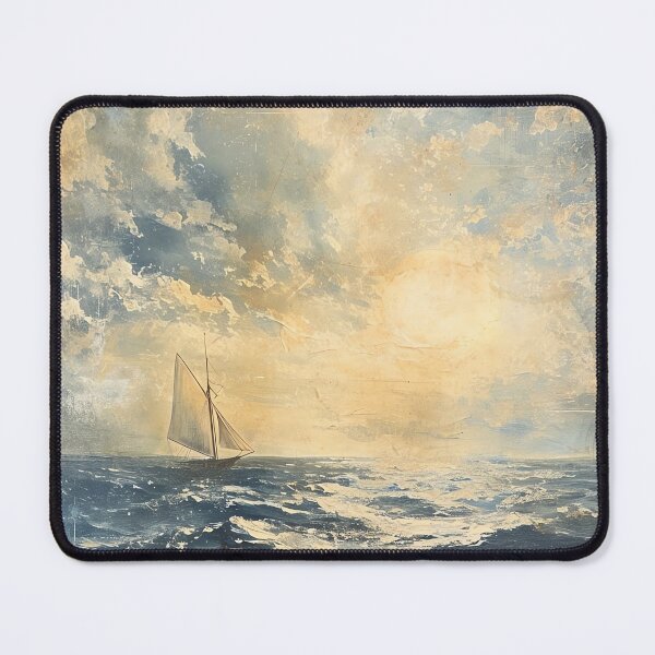 Item preview, Antique Vintage Seascape Poster, Moody Coastal Inspired Wall Art designed and sold by Peek-Designs.