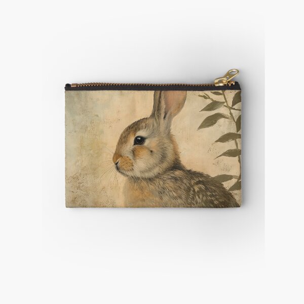Item preview, Vintage Inspired Rabbit Painting Poster, Neutral Country Nursery Wall Art designed and sold by Peek-Designs.