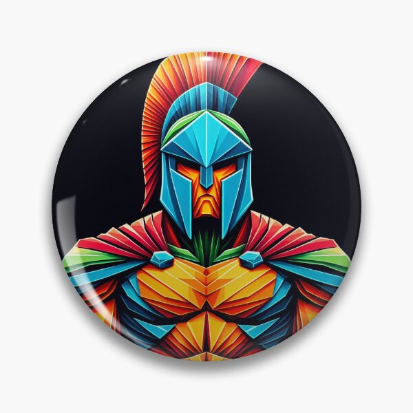 Item preview, Colorful Spartan Strong in Origami Vector Art Design  designed and sold by beben76.
