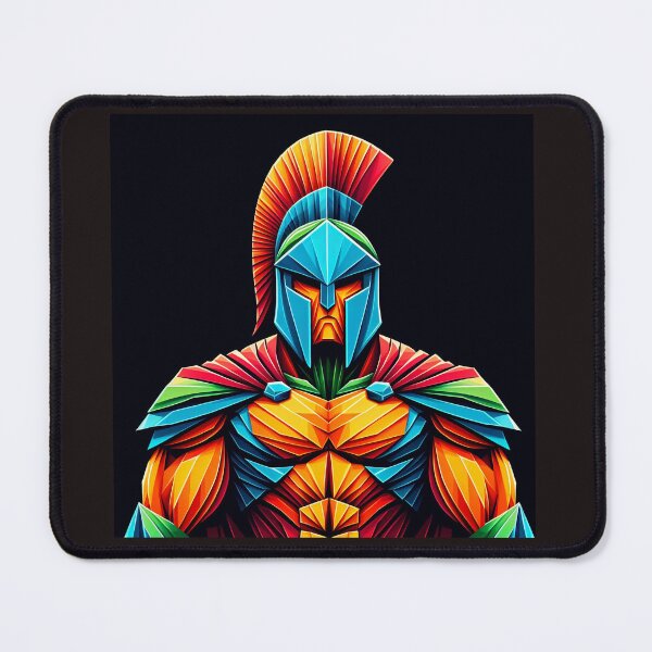 Item preview, Colorful Spartan Strong in Origami Vector Art Design  designed and sold by beben76.