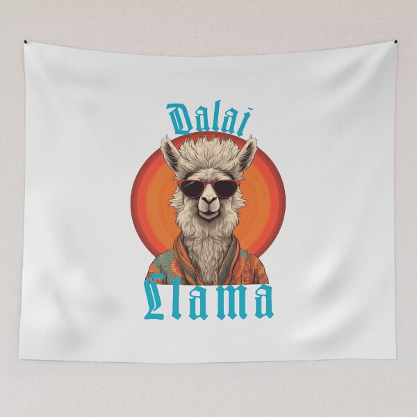 Item preview, Dalai LLama Funny Print designed and sold by Thehatinthecat.