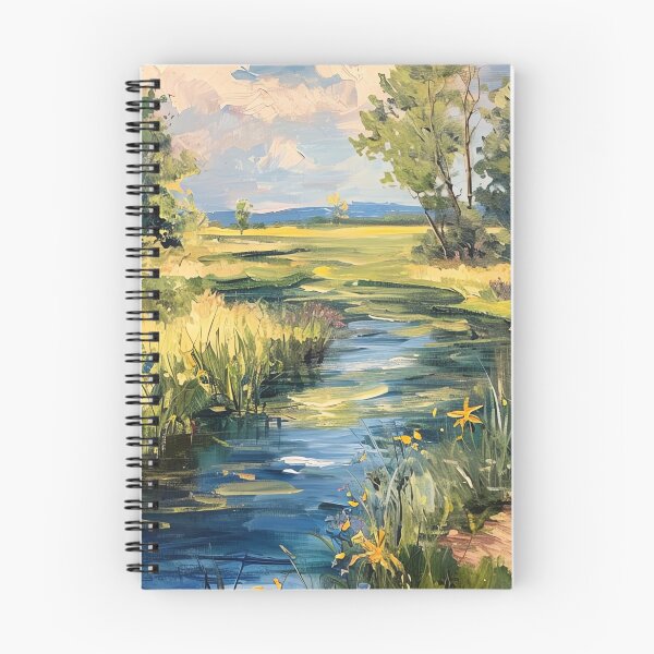 Item preview, Vintage Inspired Pond Landscape Poster, Country Scenery Wall Art, Rustic Home Decor designed and sold by Peek-Designs.