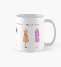 Taza clásica Taza del guardarropa de Jackie Kennedy - viaje indio, marzo de 1962