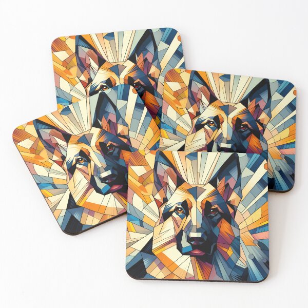 Item preview, Shepherd's Cubist Serenity designed and sold by PawspectCreate.