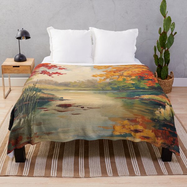 Item preview, Vintage Inspired Country Landscape Pond Painting Poster, Rustic Wall Art Decor designed and sold by Peek-Designs.