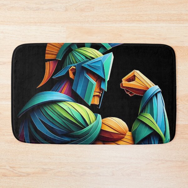 Item preview, Colorful Spartan Strong in Origami Vector Art Design  designed and sold by beben76.