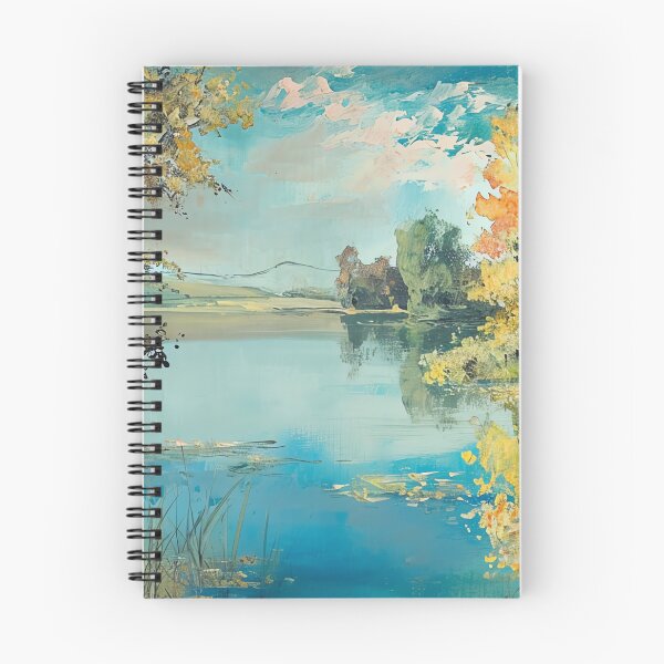Item preview, Vintage Inspired Country Landscape Pond Painting Poster, Rustic Wall Art Decor designed and sold by Peek-Designs.