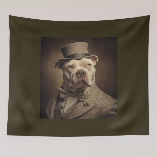 Item preview, Portrait of a Pitbull in Formal Wear designed and sold by Samuelsboro.