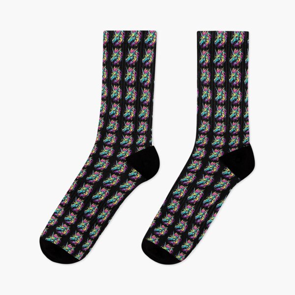 Item preview, Art By Minga Rockin' Unicorn neon design designed and sold by Artbyminga.