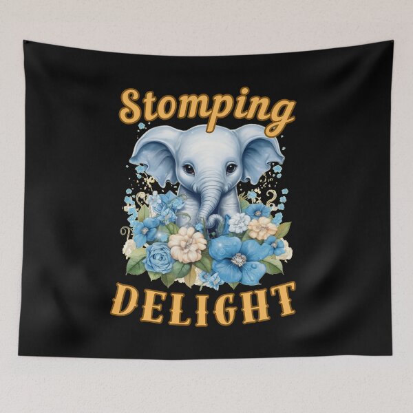 Artikelvorschau, Stampfendes Vergnügen. lustiger Elefant entworfen und verkauft von ElephantVibes.