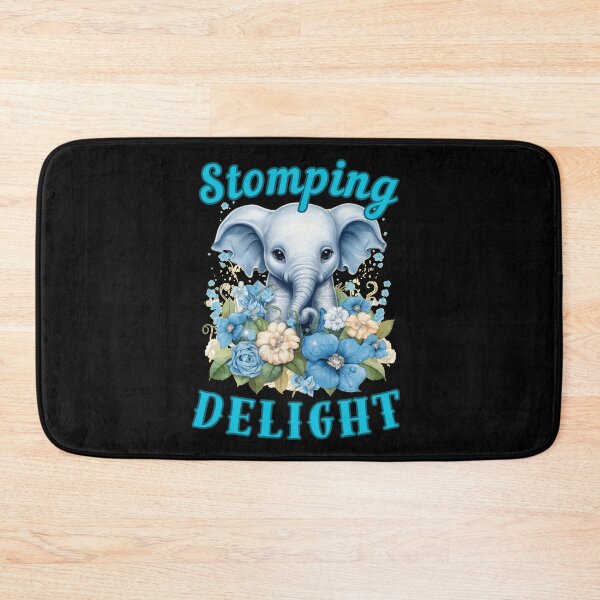 Item preview, Stomping Delight. colorful elephant designed and sold by ElephantVibes.