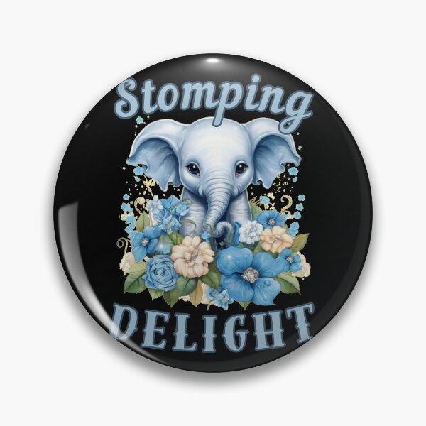 Item preview, Stomping Delight. elephant face designed and sold by ElephantVibes.