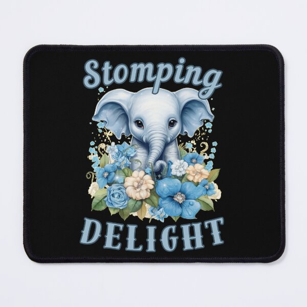 Item preview, Stomping Delight. elephant face designed and sold by ElephantVibes.