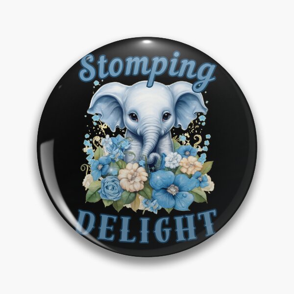 Item preview, Stomping Delight. elephant portrait designed and sold by ElephantVibes.