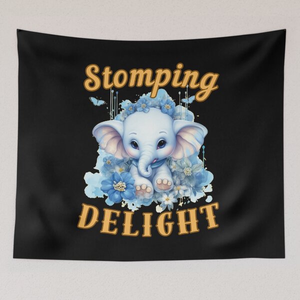 Item preview, Stomping Delight. adorable elephant designed and sold by ElephantVibes.