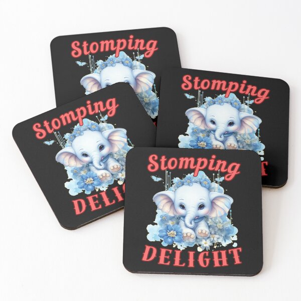 Item preview, Stomping Delight. elephant saying designed and sold by ElephantVibes.